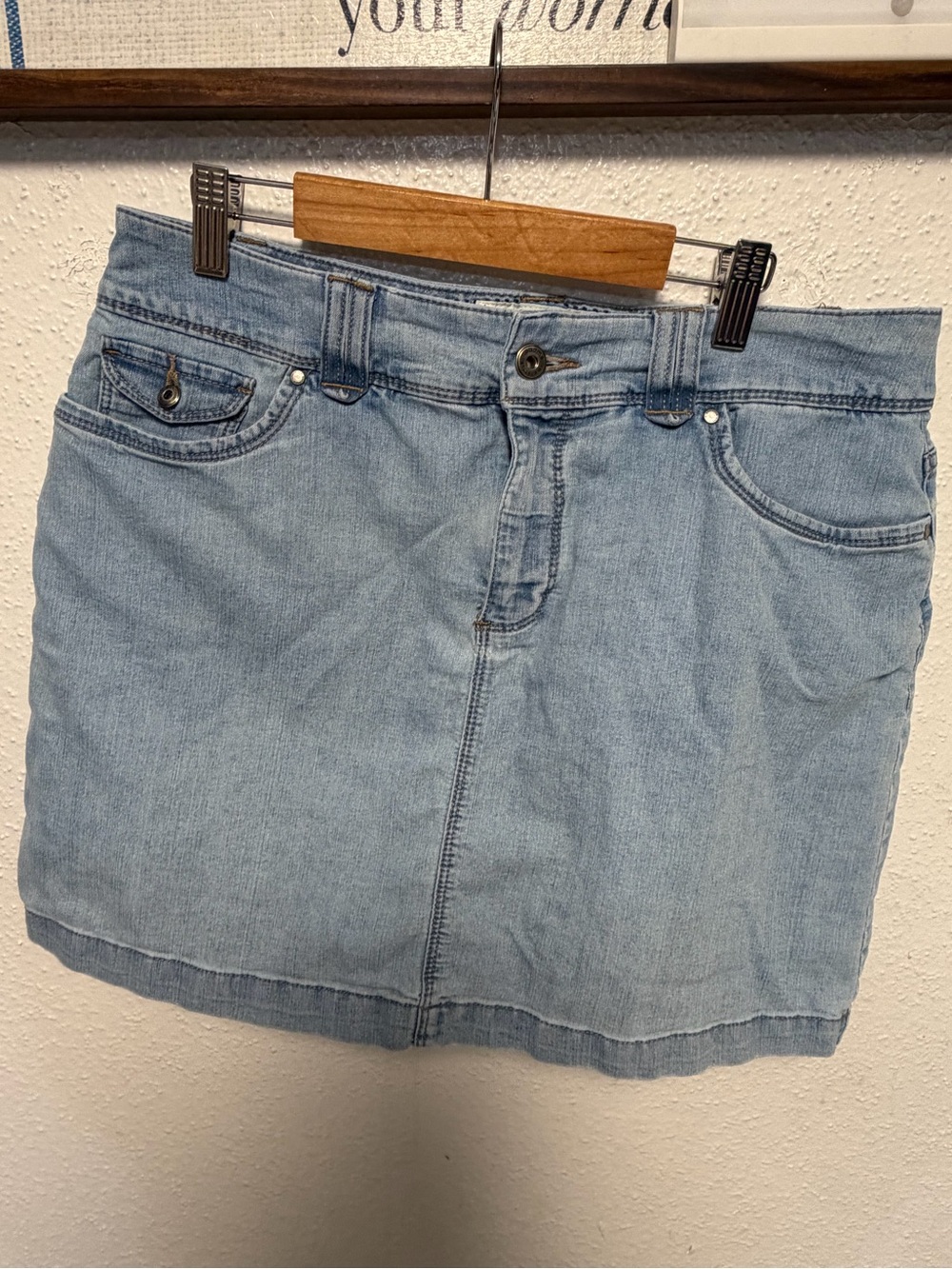 Sonoma Light Blue Denim Mini Skirt